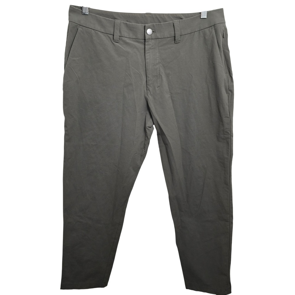Lululemon Commission Slim-Fit Pant 33 Sage Grey Warpstreme LM5B67S